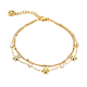 BRACCIALE DOPPIO FILO CON FIORE - JN23688E844