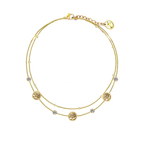 BRACCIALE DOPPIO FILO CON ALBERO DELLA VITA - JN23688E845