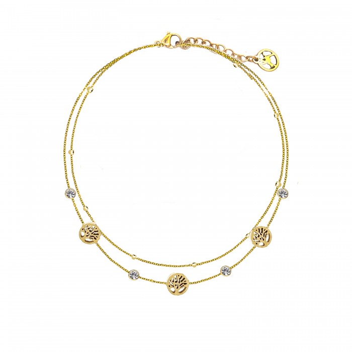 BRACCIALE DOPPIO FILO CON ALBERO DELLA VITA - JN23688E845