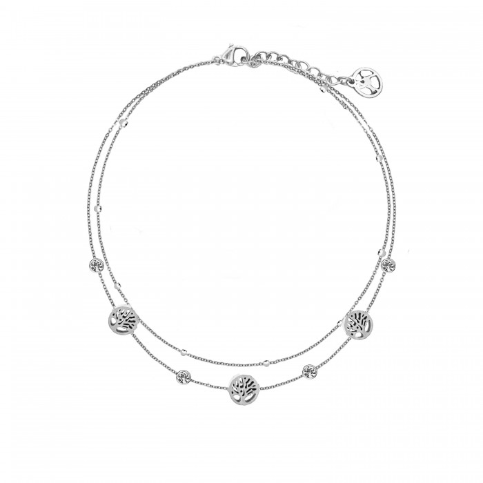 BRACCIALE DOPPIO FILO CON ALBERO DELLA VITA - JN23688E845