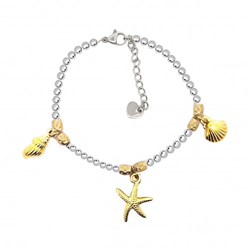 BRACCIALE PEPITA CON CHARMS DEL MARE - JN2384E552