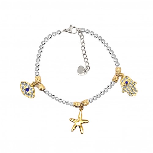 BRACCIALE PEPITA CON CHARMS MANO DI FATIMA - JN2384E555