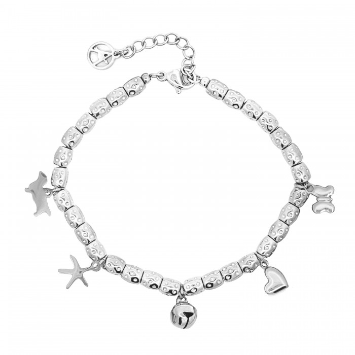 BRACCIALE PEPITA CON CHARMS CAMPANELLO -  JN2396E163