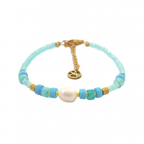 BRACCIALE CON CRISTALLO E PERLA - MNK2336E962