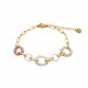 BRACCIALE A CATENA CON CRISTALLO - MNK2344E958