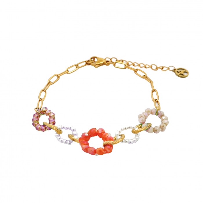 BRACCIALE A CATENA CON CRISTALLO - MNK2344E958