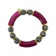 BRACCIALE ELASTICO IN ACRILICO CON PALLINE STRASSATE - OL2356E730