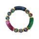 BRACCIALE ELASTICO IN ACRILICO CON PALLINE STRASSATE - OL2356E730