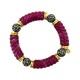 BRACCIALE ELASTICO IN ACRILICO CON PALLINE STRASSATE - OL2356E732