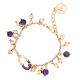 BRACCIALE SMALTATO CON PIETRE E PALLINE - S13762-G