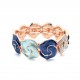 BRACCIALE ELASTICO SMALTATO CON FIORE - SW2388E709