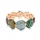 BRACCIALE ELASTICO SMALTATO CON FIORE - SW2388E709