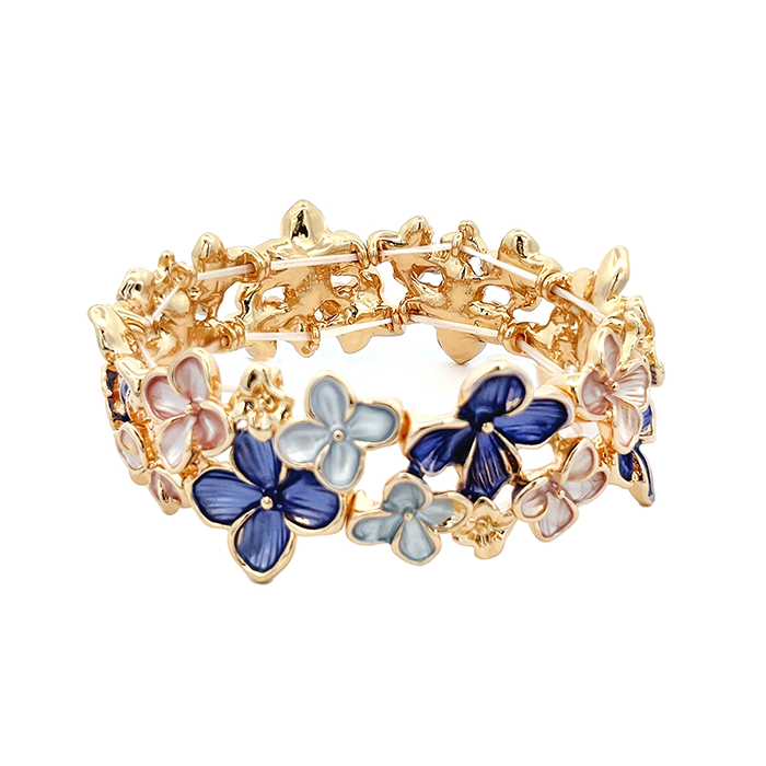 BRACCIALE ELASTICO SMALTATO FIORI - SW2388E931