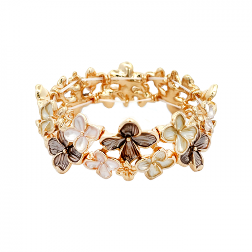 BRACCIALE ELASTICO SMALTATO FIORI - SW2388E931