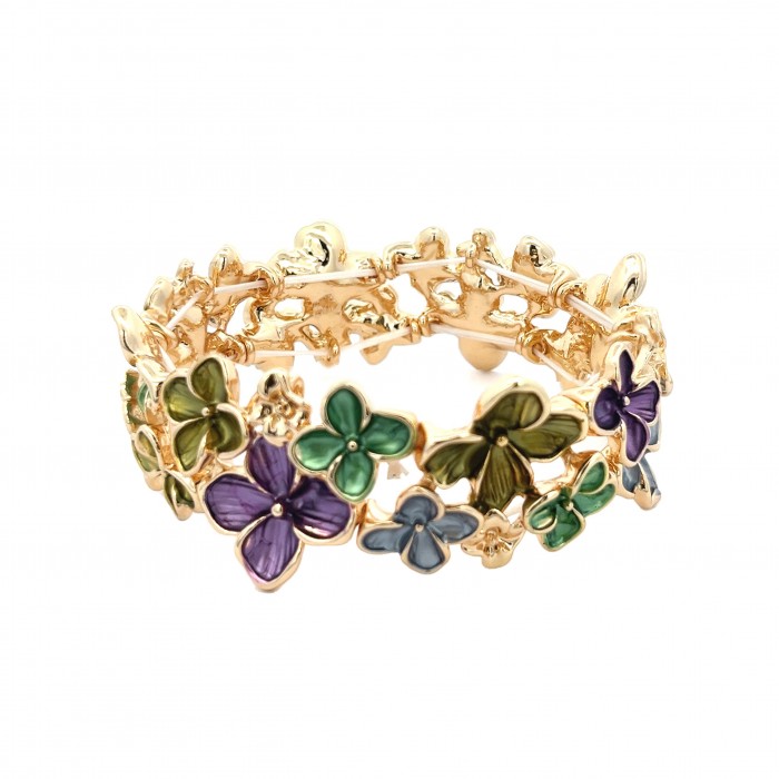 BRACCIALE ELASTICO SMALTATO FIORI - SW2388E931