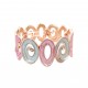 BRACCIALE ELASTICO SMALTATO CON CRISTALLO - SW2388E934