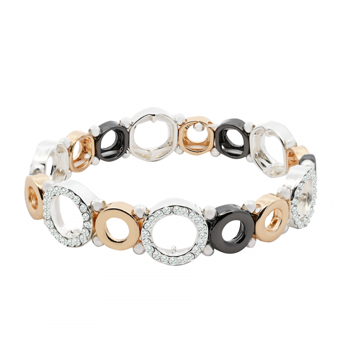 BRACCIALE ELASTICO CERCHI DIAMANTATI - SW23920E863