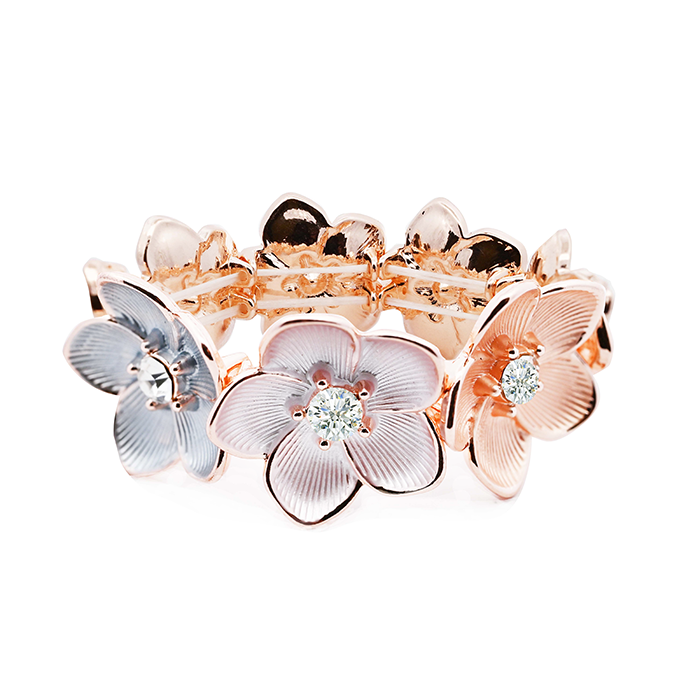 BRACCIALE ELASTICO FIORE SMALTATO - SW2488A168