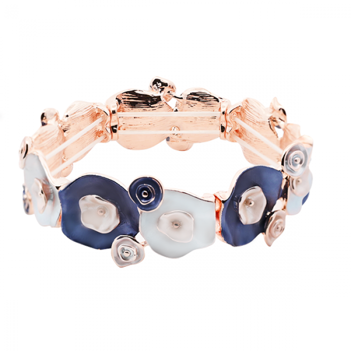 BRACCIALE ELASTICO FIORE SMALTATO - SW2488A786