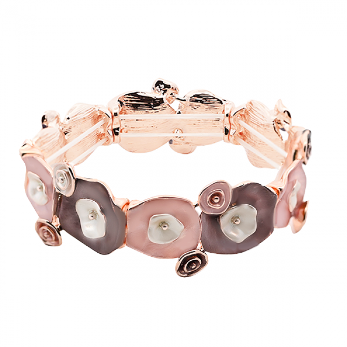 BRACCIALE ELASTICO FIORE SMALTATO - SW2488A786