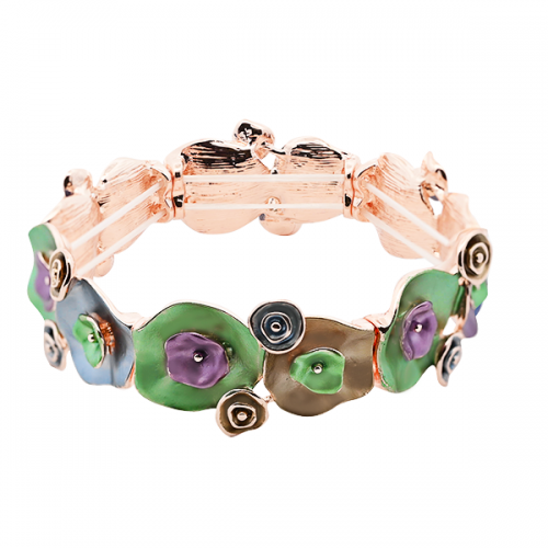 BRACCIALE ELASTICO FIORE SMALTATO - SW2488A786