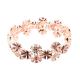 BRACCIALE ELASTICO FIORE SMALTATO CON STRASS - SW2488A788