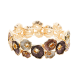 BRACCIALE ELASTICO A FIORE SMALTATO CON STAMI - SW2488A812