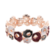 BRACCIALE ELASTICO A FIORE SMALTATO CON STAMI - SW2488A812