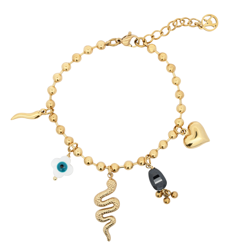 BRACCIALE CON CHARMS PENDENTI SNAKE - WQ2484A493