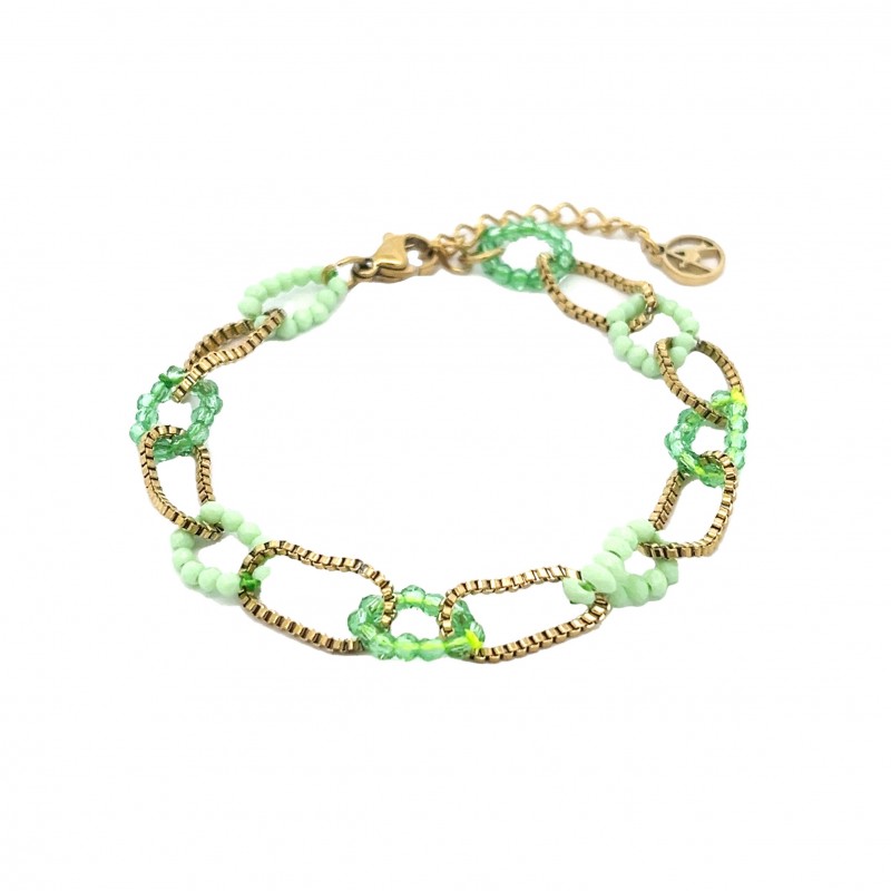 BRACCIALE A CATENA CON CRISTALLO - YNK2368F122