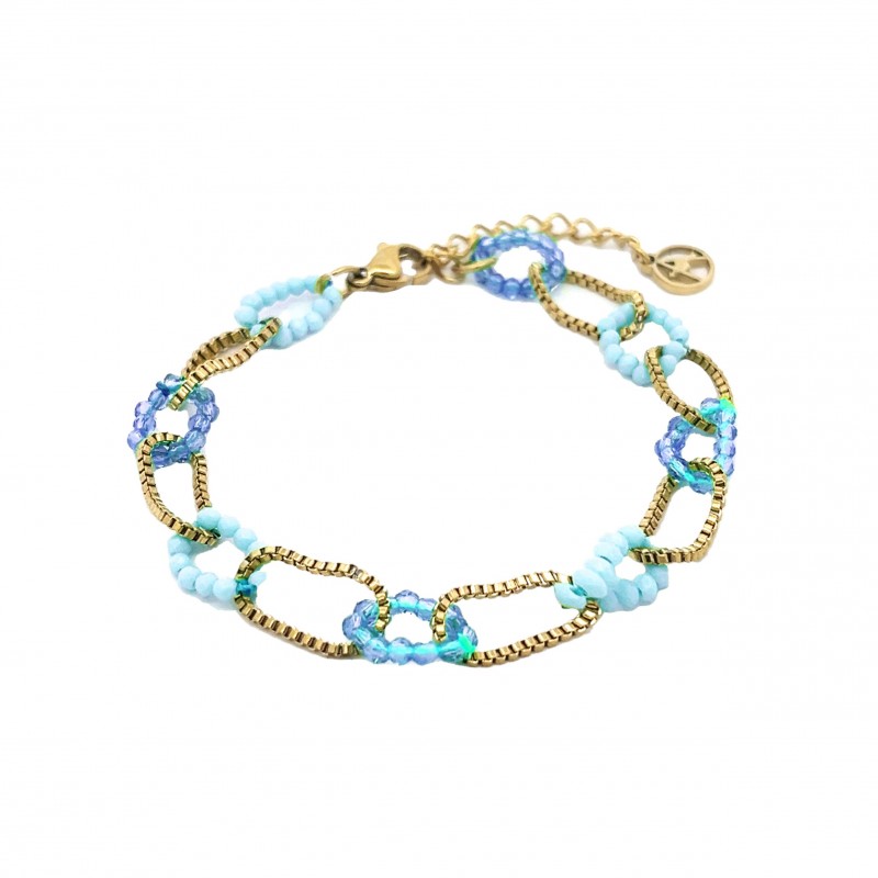 BRACCIALE A CATENA CON CRISTALLO - YNK2368F122