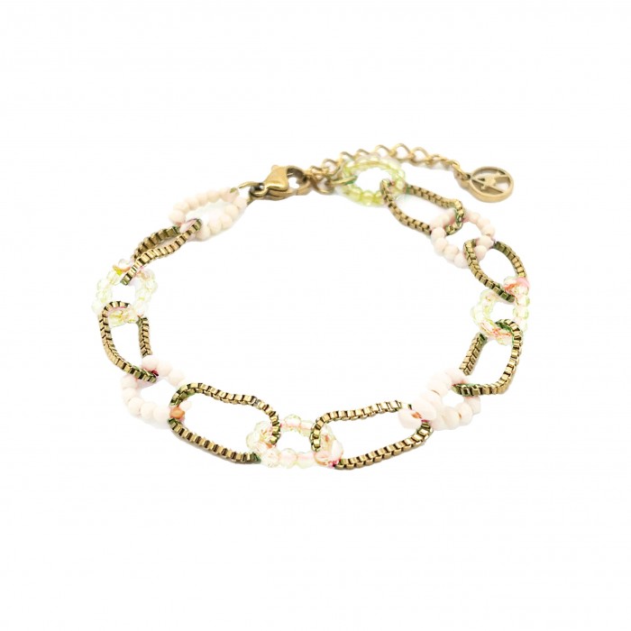 BRACCIALE A CATENA CON CRISTALLO - YNK2368F122