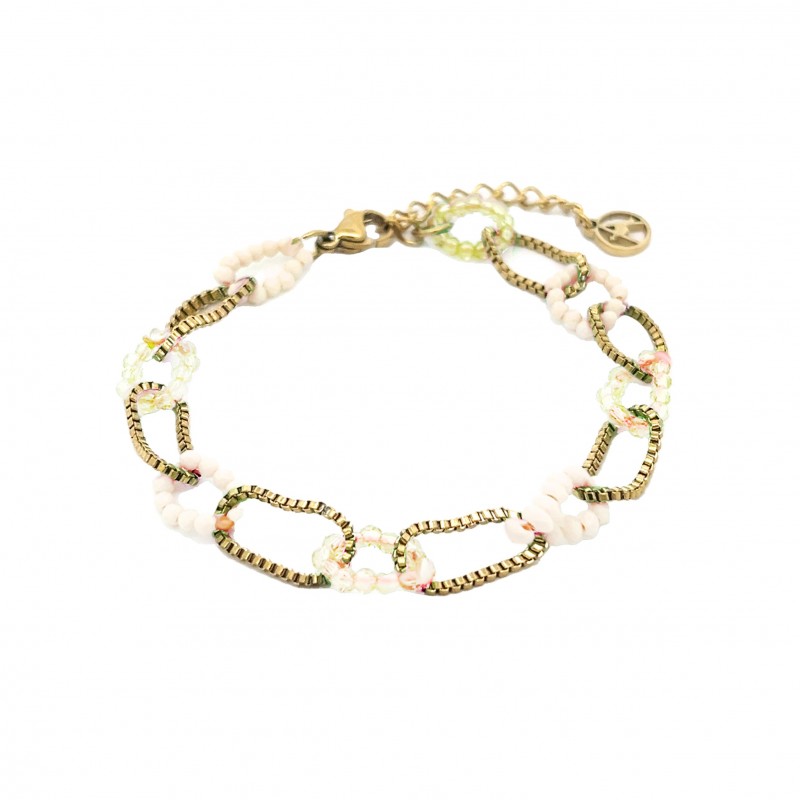 BRACCIALE A CATENA CON CRISTALLO - YNK2368F122