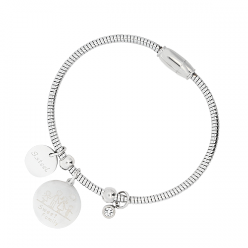 BRACCIALE MEDAGLIA SWEET FAMILY - ZSM832764A55