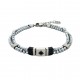 BRACCIALE UOMO CON DOPPIO CATENA - ANR20922120B97