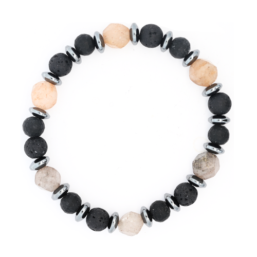 BRACCIALE UOMO IN PIETRA NATURALE - DS2436A233