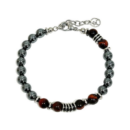 BRACCIALE IN PIETRA DA UOMO - KM20713104A35/A39