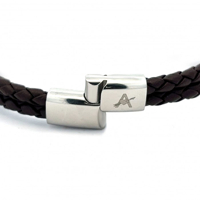 BRACCIALE UOMO CON VERA PELLE - KM2396E631