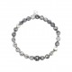 BRACCIALE UOMO CON PERLINE PIETRA - KM23952E147