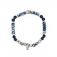 BRACCIALE UOMO CON PERLINE PIETRA E BUDDA - KM2396E139