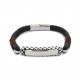 BRACCIALE UOMO CON VERA PELLE - KM2396E631