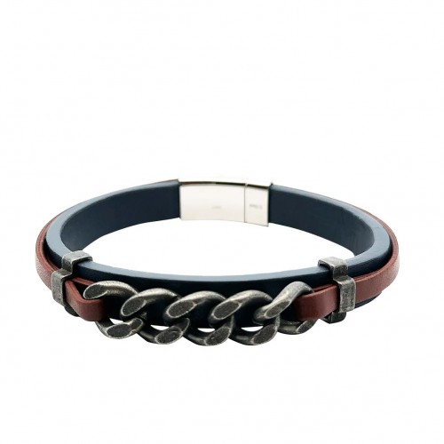  BRACCIALE IN PELLE CON FIBBIA IN ACCIAIO - KM241192A17