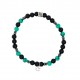 BRACCIALE UOMO CON PERLINE PIETRA - KM24824A24