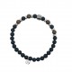 BRACCIALE UOMO CON PERLINE PIETRA - KM24904A23