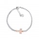 BRACCIALE UOMO CON CROCE E PUNTO LUCE - RD23128E228