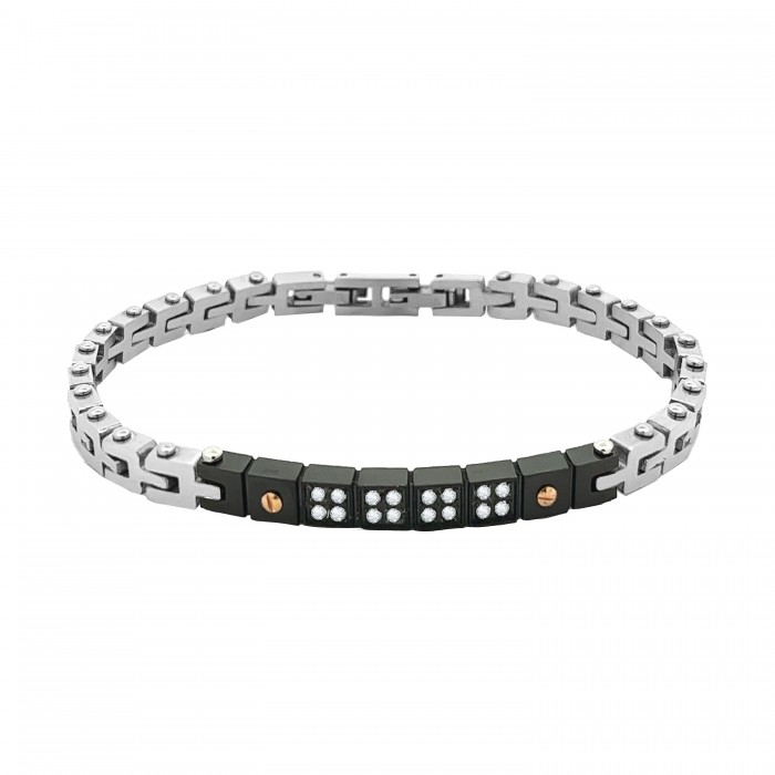 BRACCIALE DA UOMO CON STRASS - RD23264E212