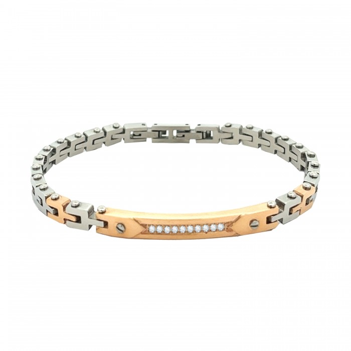 BRACCIALE DA UOMO CON STRASS - RD23264E215