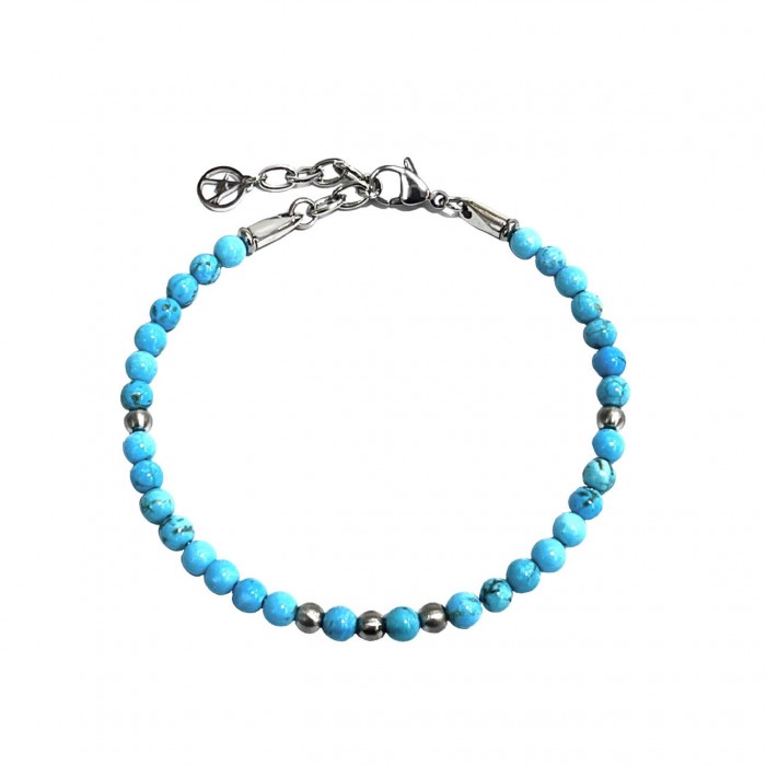 BRACCIALE UOMO CON PERLINE PIETRA - RD2372E206