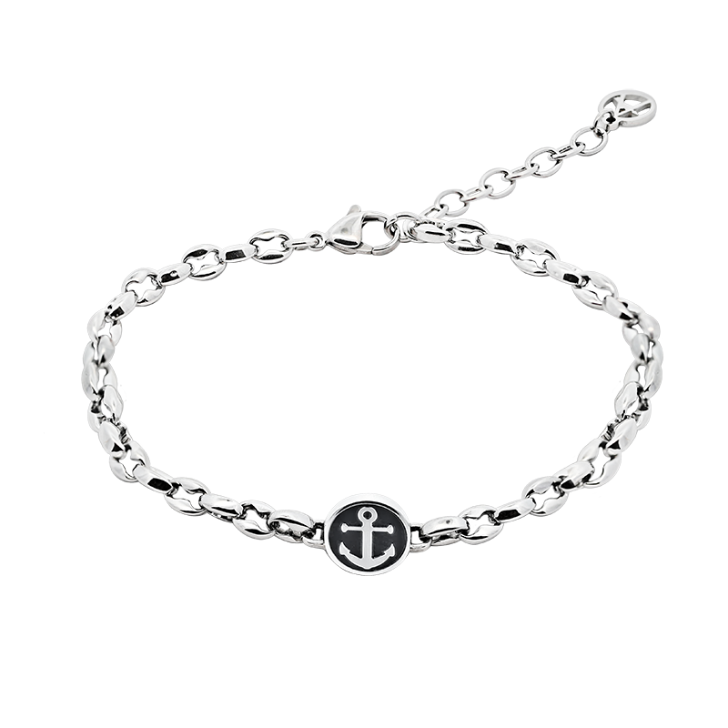 BRACCIALE UOMO A CATENA CON ANCORA - RD2496A187