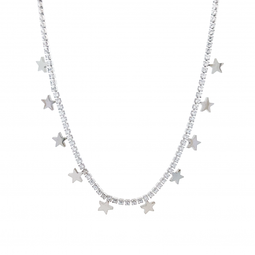 COLLANA CON STELLE E STRASS - 201224168C38